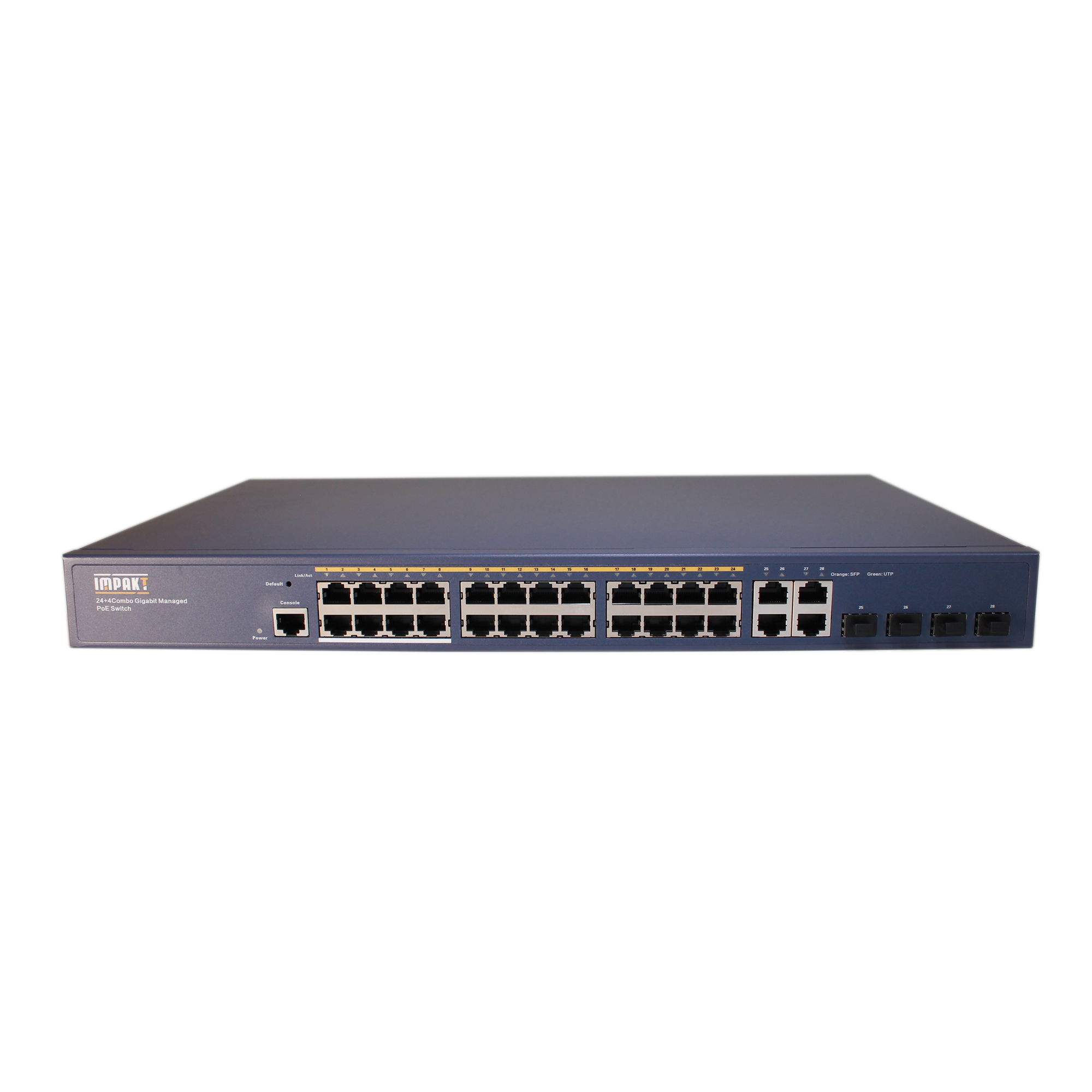 Изображение товара Коммутатор 28 PoE + 4 SFP управляемый